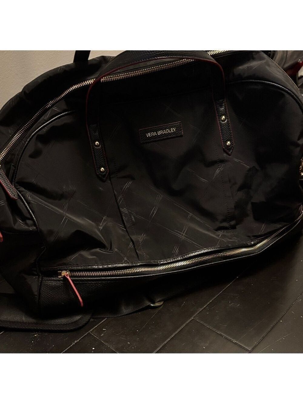 Vera Bradley Black Duffel Bag